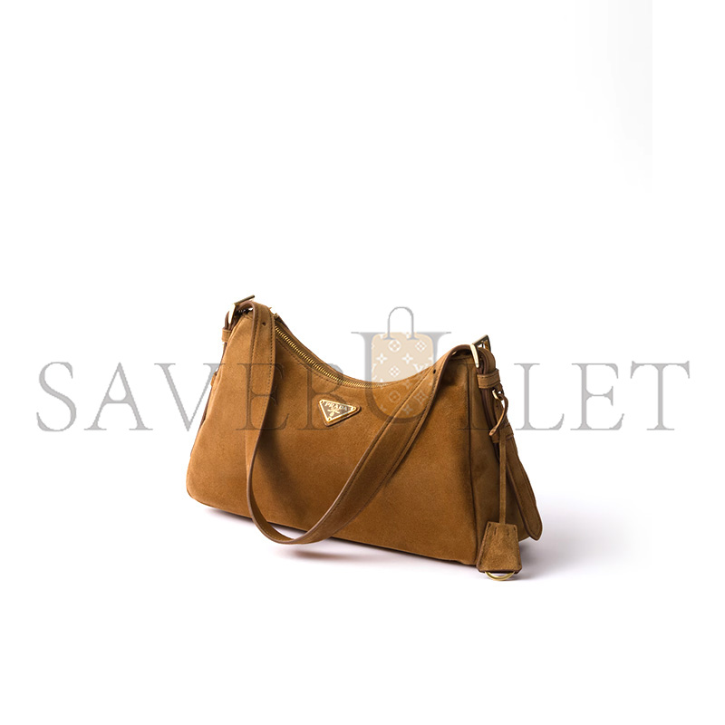 PRADA AIMÉE MEDIUM SUEDE SHOULDER BAG 1BC229 (31*18*10cm) PRADA AIMÉE MEDIUM SUEDE SHOULDER BAG 1BC229 (31*18*10cm)